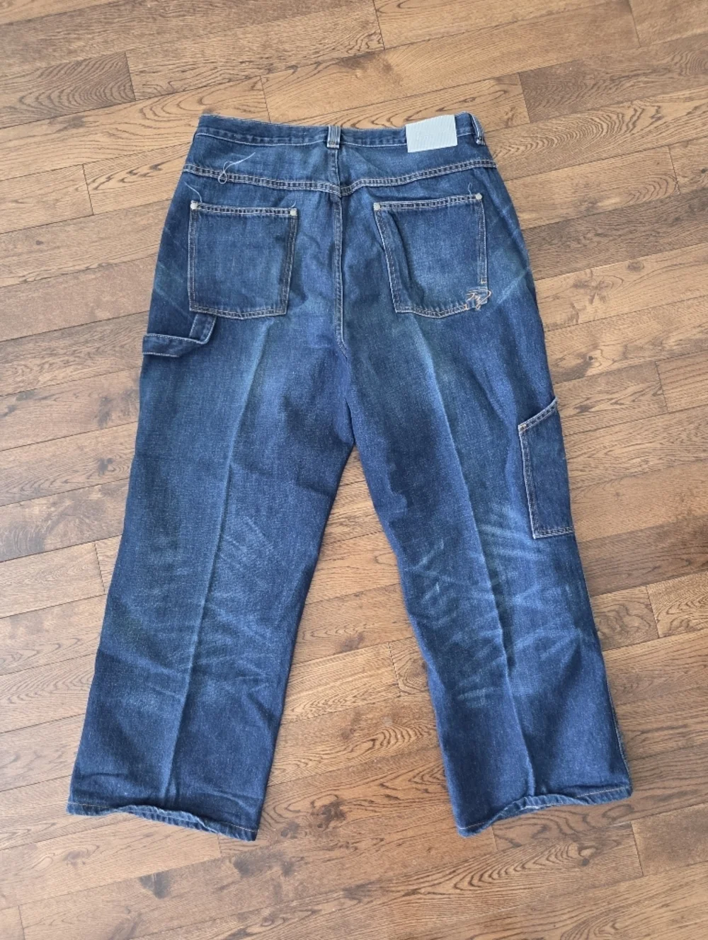 Jordan Men's Y2K Blue Relaxed Jeans Size 36[See Photos For Measurements]